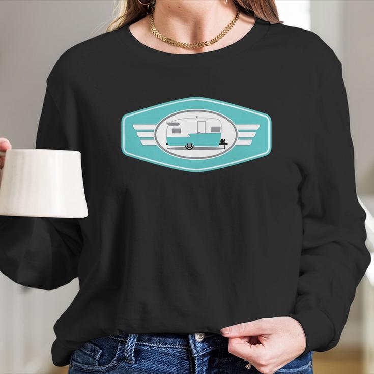 Vintage Shasta Camper Trailer Long Sleeve T-Shirt Gifts for Her