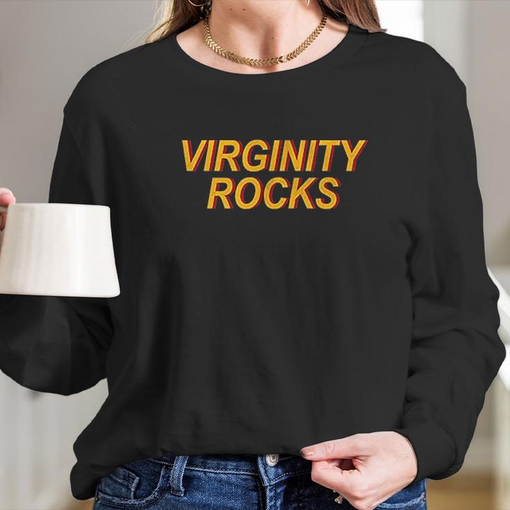 Virginity Rocks Basic Vintage Long Sleeve T-Shirt Gifts for Her