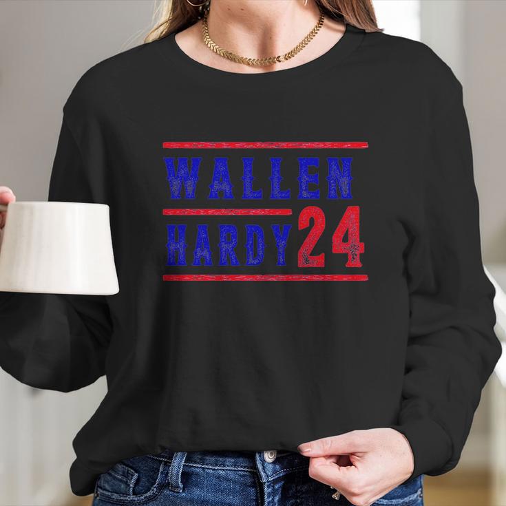 Wallen Hardy 24 Tee Cowboy Wallen Graphic Tee Trending Long Sleeve T-Shirt Gifts for Her