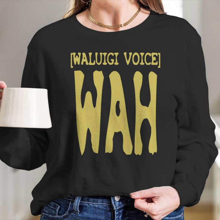 Waluigi Voice Shirt Long Sleeve T-Shirt Gifts for Her