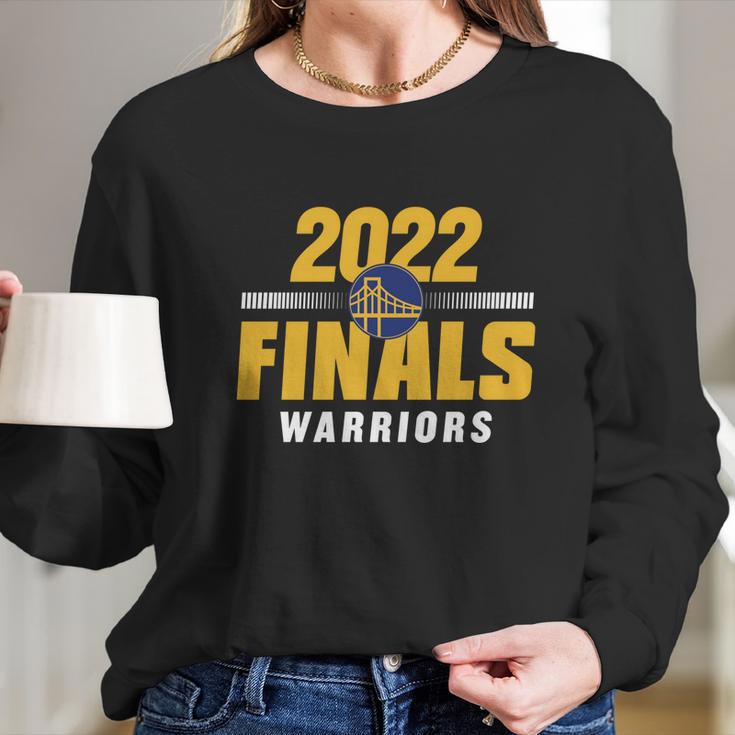 Warriors Finals 2022 Basketball Gold Blooded Warriors Long Sleeve T-Shirt Gifts for Her