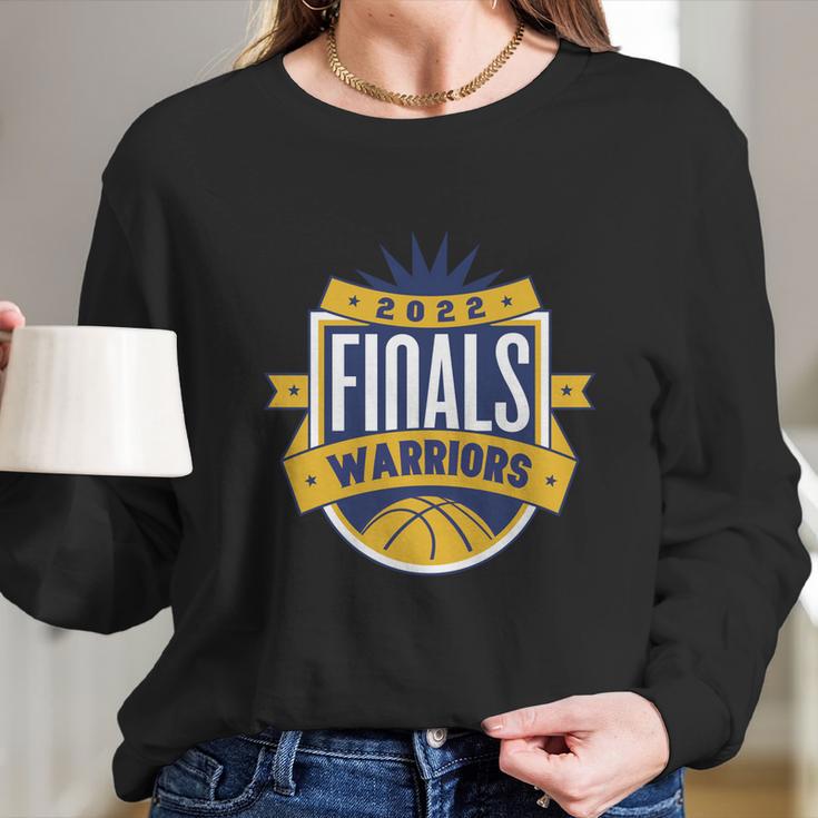 Warriors Finals 2022 Basketball Gold Blooded Warriors V2 Long Sleeve T-Shirt Gifts for Her