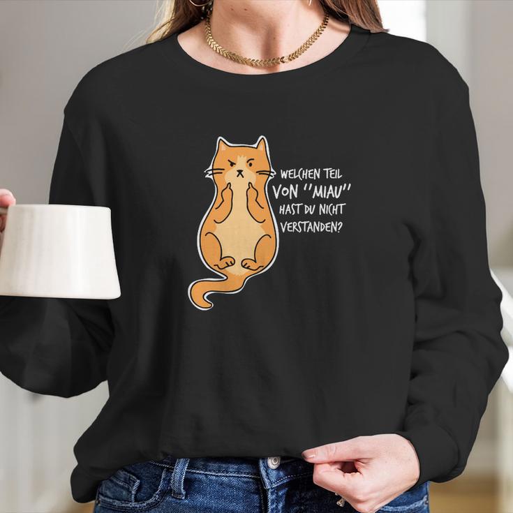 Welchen Teil Von Miau Hast Du Long Sleeve T-Shirt Gifts for Her