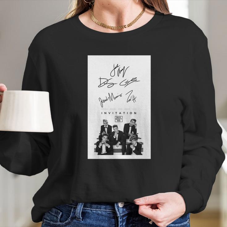 Why Dont We Signature Long Sleeve T-Shirt Gifts for Her