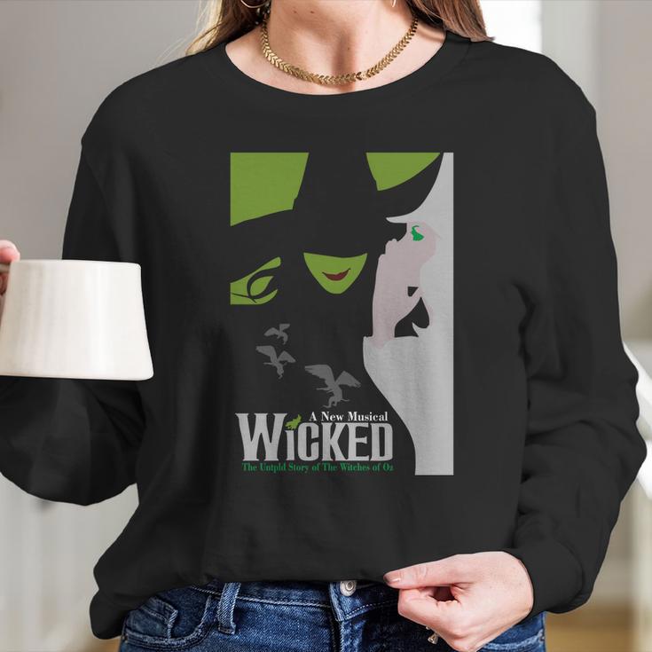 Wicked Broadway Musical About Wizard Of Oz Long Sleeve T-Shirt Gifts for Her