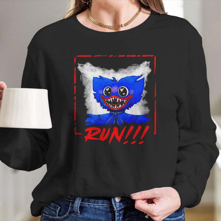 Wuggy Wuggy Is After You Run Long Sleeve T-Shirt Gifts for Her