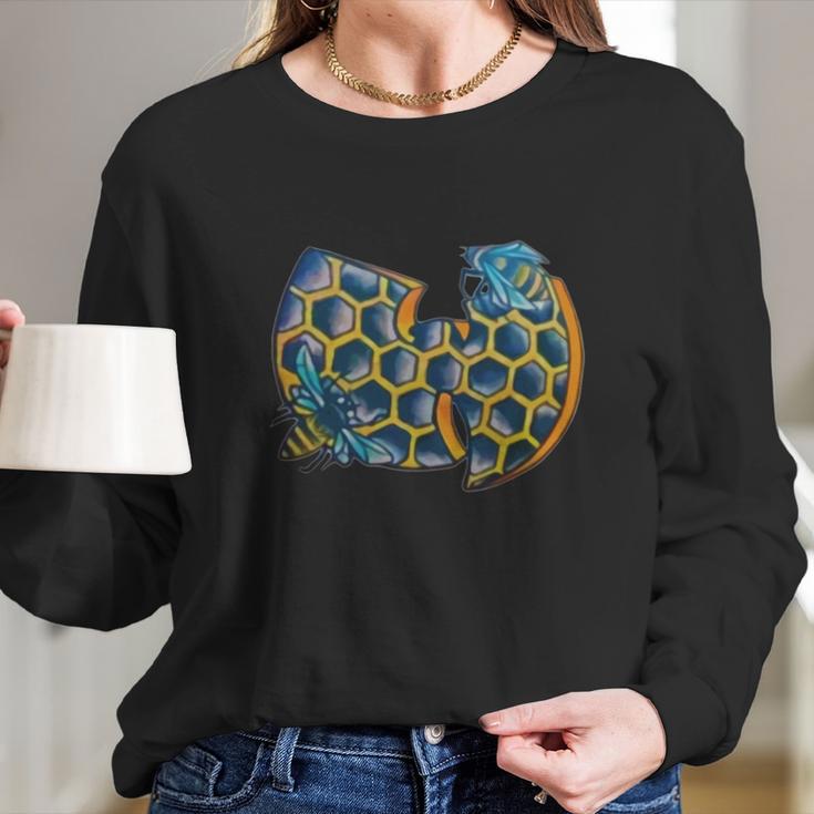 Wutang Honeycomb Long Sleeve T-Shirt Gifts for Her