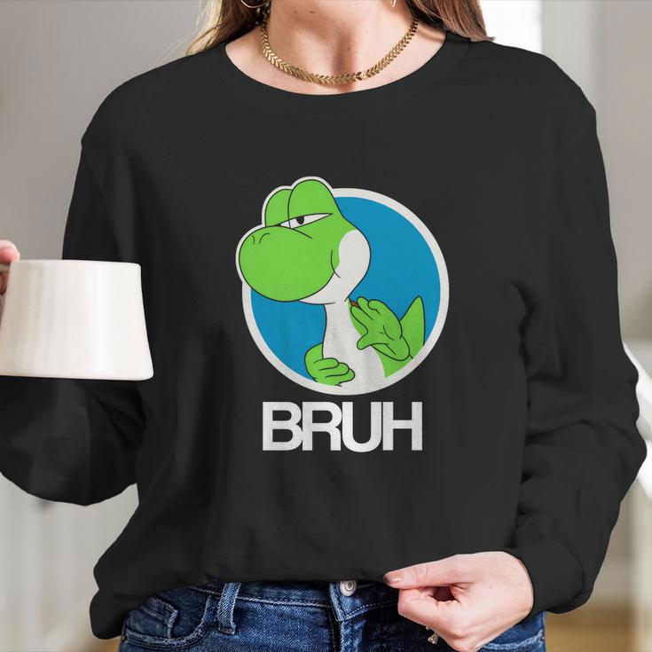 Yoshi Bruh--- Long Sleeve T-Shirt Gifts for Her