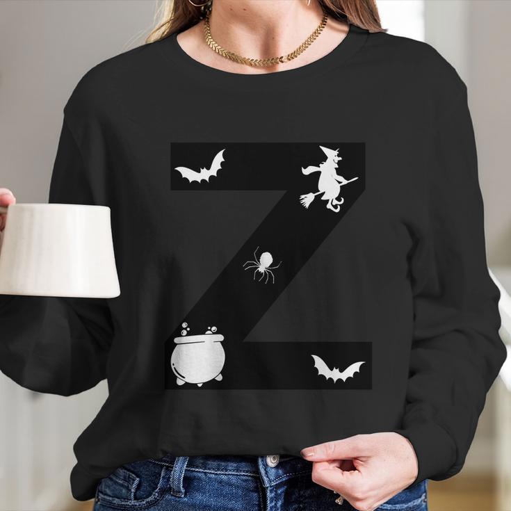 Z Name Character Dracula Witch Funny Halloween Quote Long Sleeve T-Shirt Gifts for Her