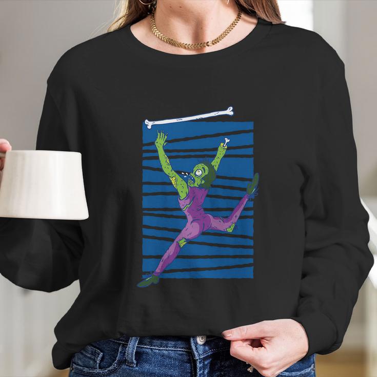 Zombie Baton Long Sleeve T-Shirt Gifts for Her