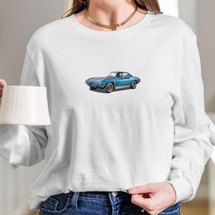 1965 Corvette Sting Ray Classic Car Ideal Birthda Long Sleeve T-Shirt Gifts for Her