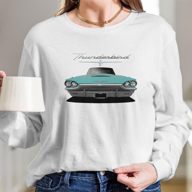 1965 Thunderbird Front Brittany Blue Long Sleeve T-Shirt Gifts for Her