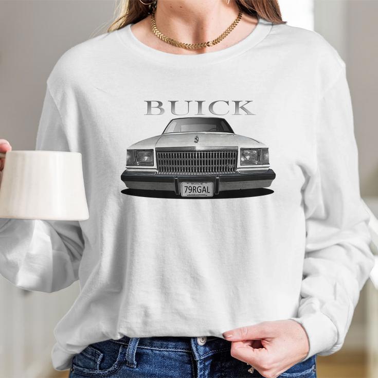 1979 Buick Regal Front White Long Sleeve T-Shirt Gifts for Her