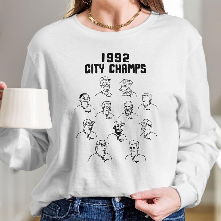 1992 City Champs Shirt Long Sleeve T-Shirt Gifts for Her