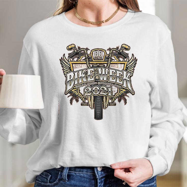 2021 Bike Week Daytona Beach Long Sleeve T-Shirt Gifts for Her