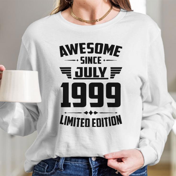 22Nd Birthday Gift 22 Years Old Awesome Since July 1999 Ver2 Long Sleeve T-Shirt Gifts for Her