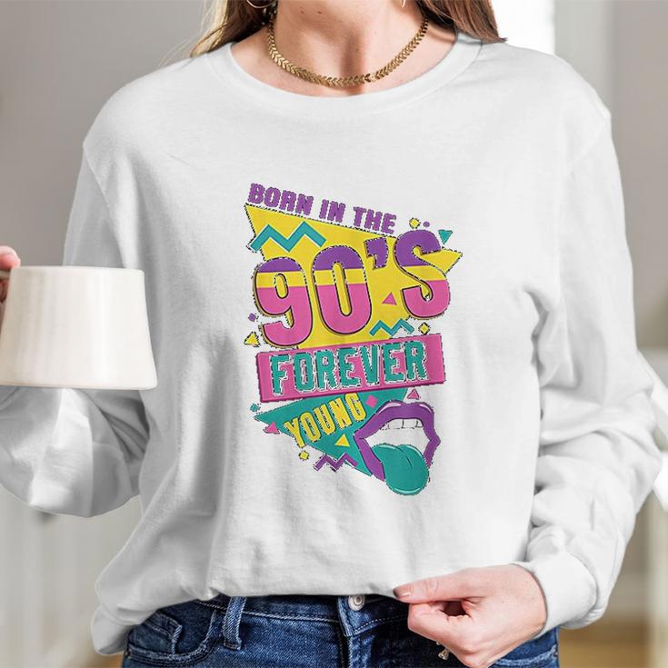 90S 90Ies Nineties Retro Party Funny Gift Flashback Long Sleeve T-Shirt Gifts for Her