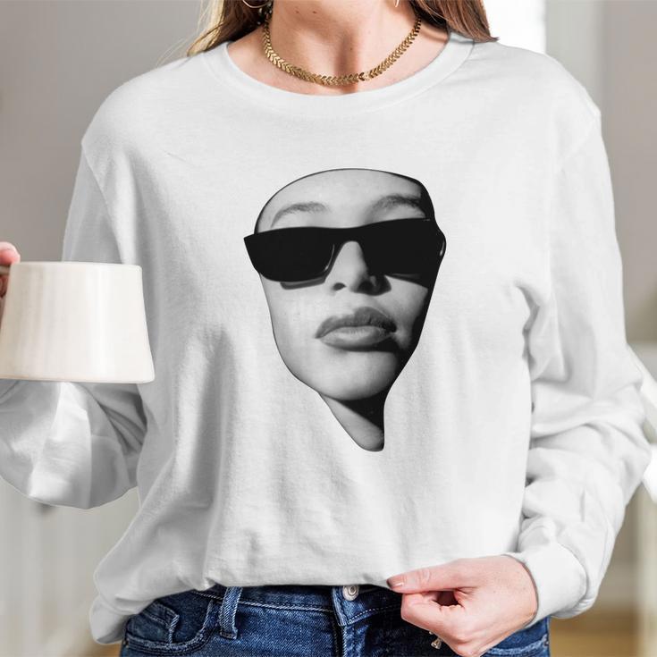 Aaliyah In Glasses Long Sleeve T-Shirt Gifts for Her