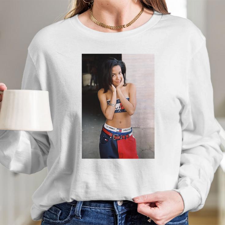 Aaliyah T-Shirt Long Sleeve T-Shirt Gifts for Her