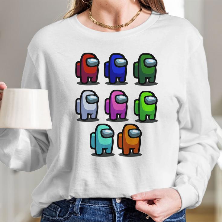 Among Us Characters Shirt Long Sleeve T-Shirt Gifts for Her