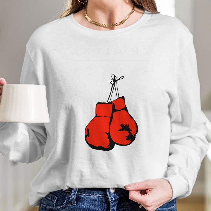 Anthony Joshua Aj Boxing Long Sleeve T-Shirt Gifts for Her