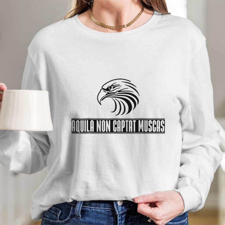 Aquila Non Captat Muscas T-Shirt Long Sleeve T-Shirt Gifts for Her