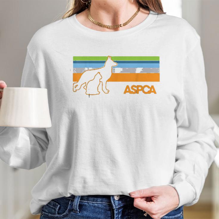 Aspca Retro Dog And Cat Long Sleeve T-Shirt Gifts for Her