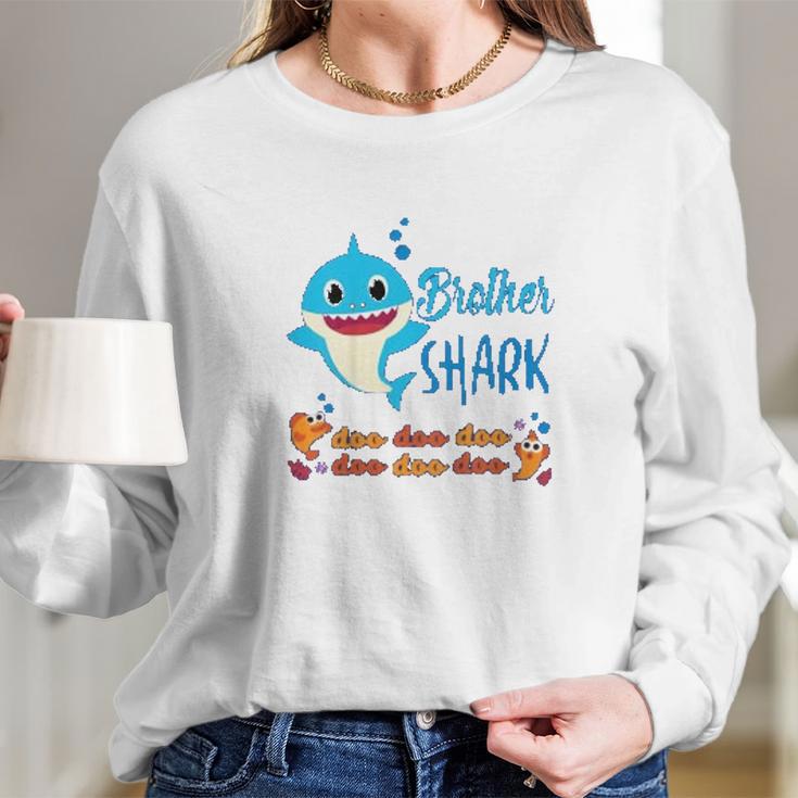 Baby Shark Brother Doo Doo Doo Long Sleeve T-Shirt Gifts for Her