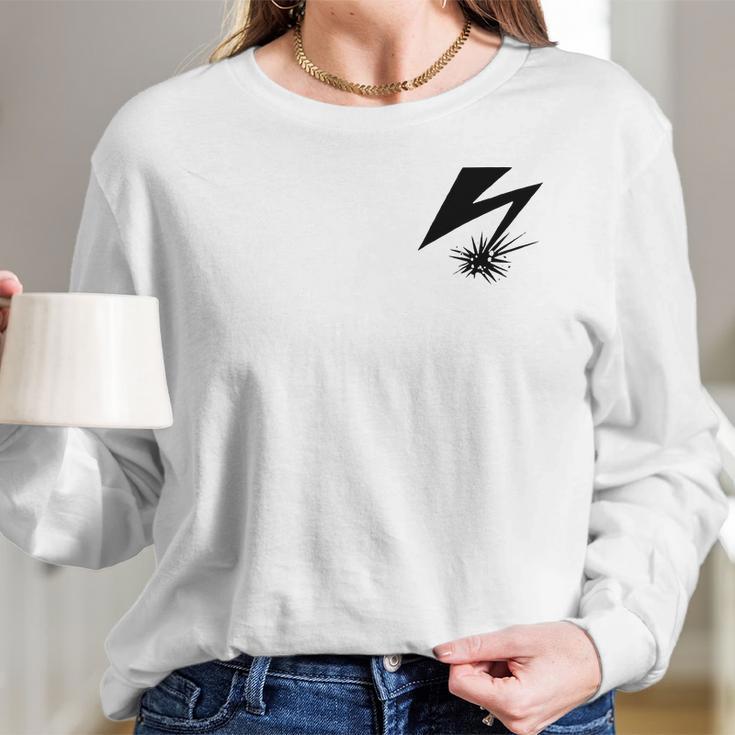 Bad Brains Front Black Lightning Pocket Long Sleeve T-Shirt Gifts for Her