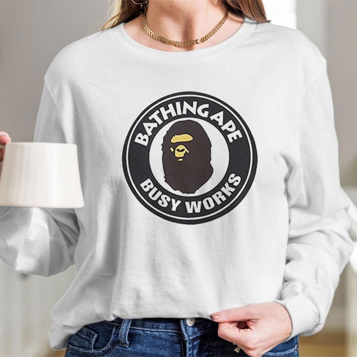 Bathing Ape Busy Works Long Sleeve T-Shirt Gifts for Her