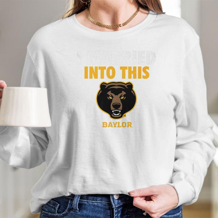 Baylor Bears Married Into This Apparel Long Sleeve T-Shirt Gifts for Her