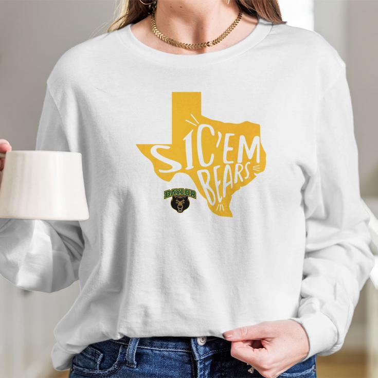 Baylor Bears State Slogan Apparel Long Sleeve T-Shirt Gifts for Her