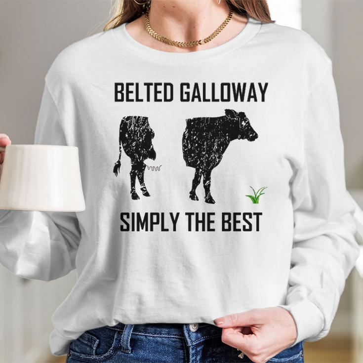 Belted Galloway Simply The Best Vintage Cow Gift Long Sleeve T-Shirt Gifts for Her