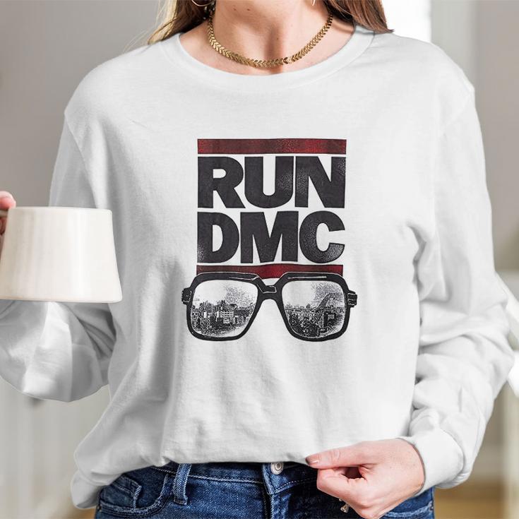 Bravado Run Dmc Glasses Cityscape Long Sleeve T-Shirt Gifts for Her