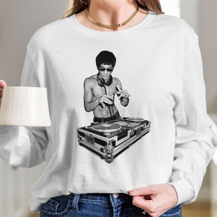 Bruce Lee Dj Shirt Long Sleeve T-Shirt Gifts for Her