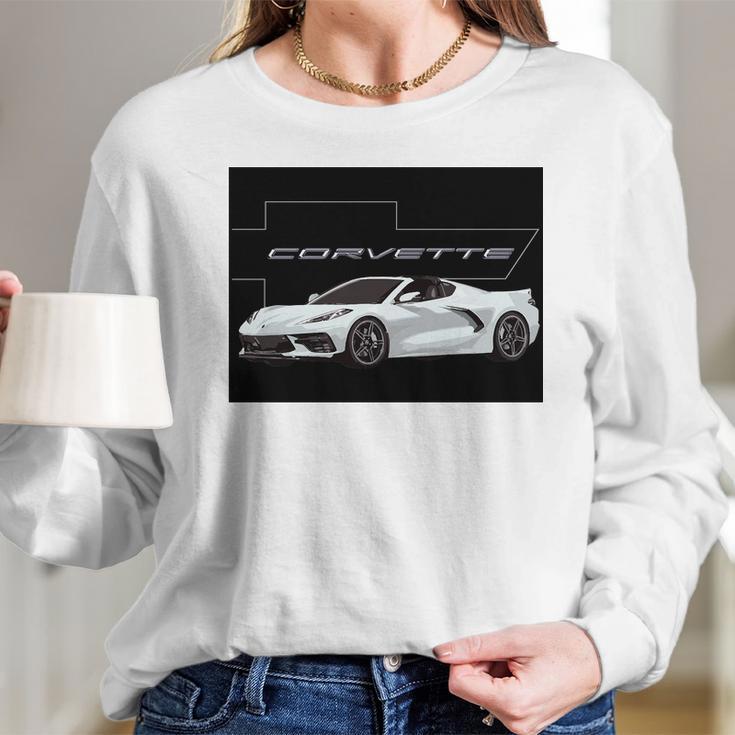 C8 Corvette Chevy Stingray T-Shirt Long Sleeve T-Shirt Gifts for Her