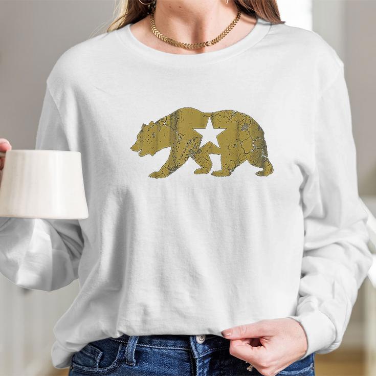 California Golden State Bear Long Sleeve T-Shirt Gifts for Her