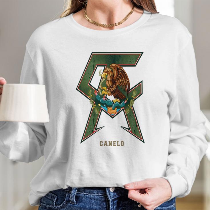 Canelo Alvarez Logo - Mens Ringer T-Shirt Long Sleeve T-Shirt Gifts for Her