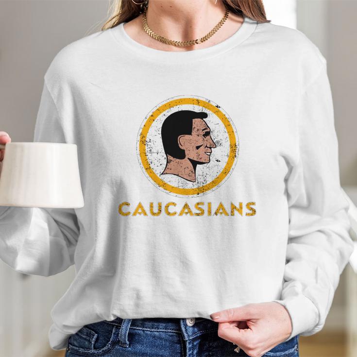 Caucasians Shirt Long Sleeve T-Shirt Gifts for Her