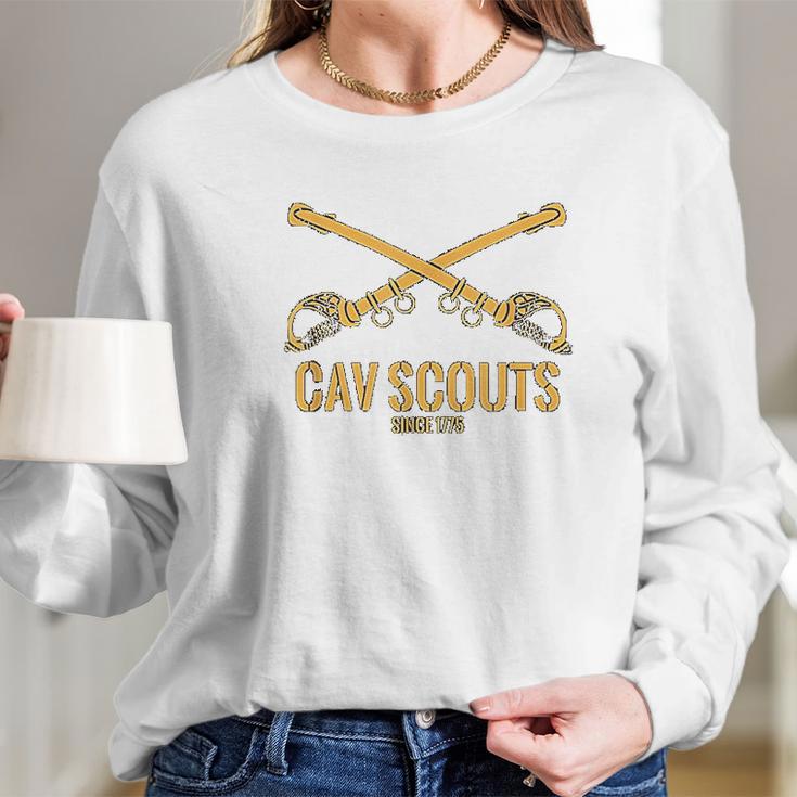 Cavalry Scouts Since 1775 Army 20297 Long Sleeve T-Shirt Gifts for Her