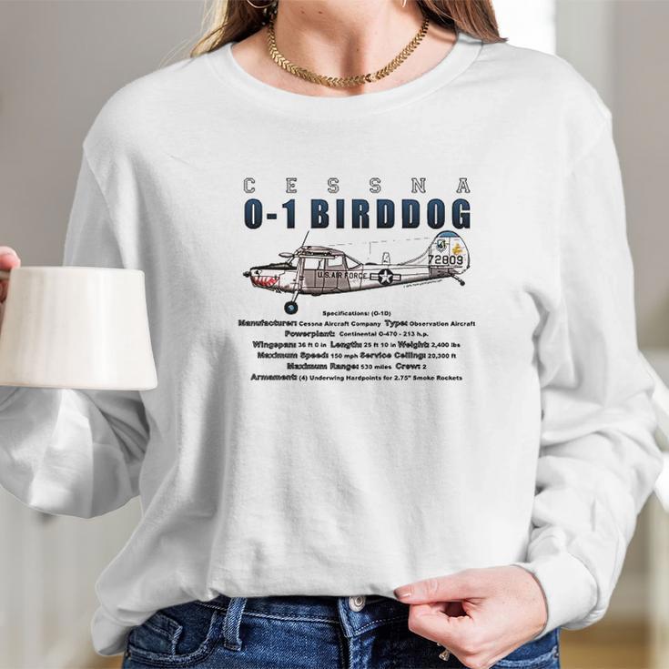 Cessna O1 Long Sleeve T-Shirt Gifts for Her