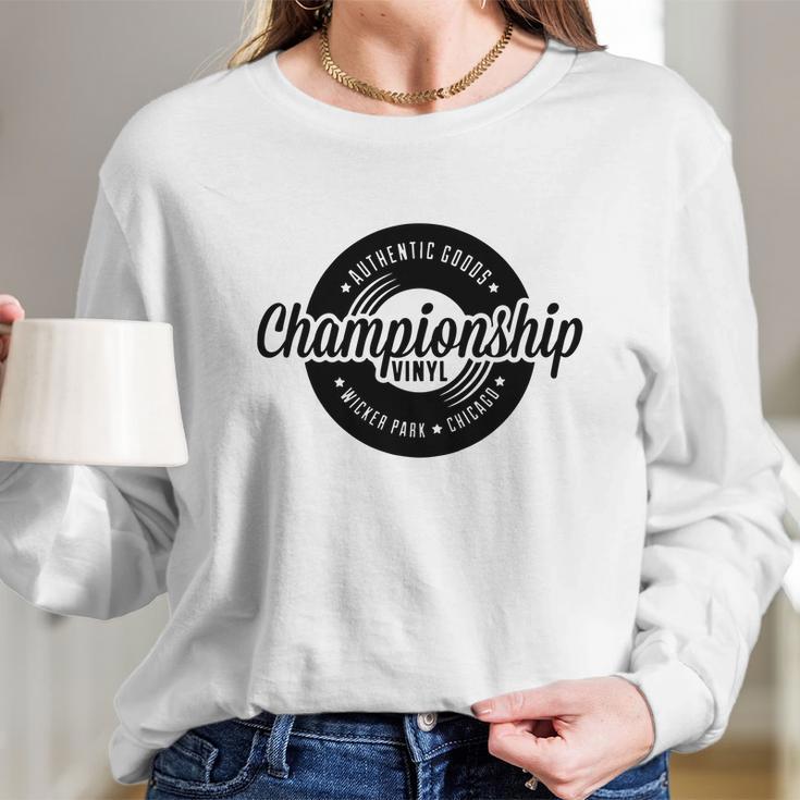 Championship Vinyl Long Sleeve T-Shirt Gifts for Her