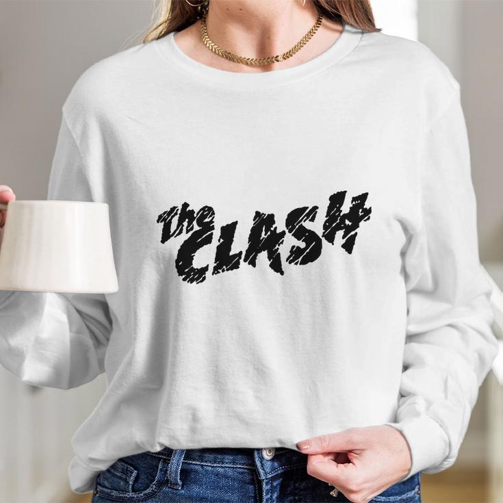 The Clash Band Logo Black Long Sleeve T-Shirt Gifts for Her