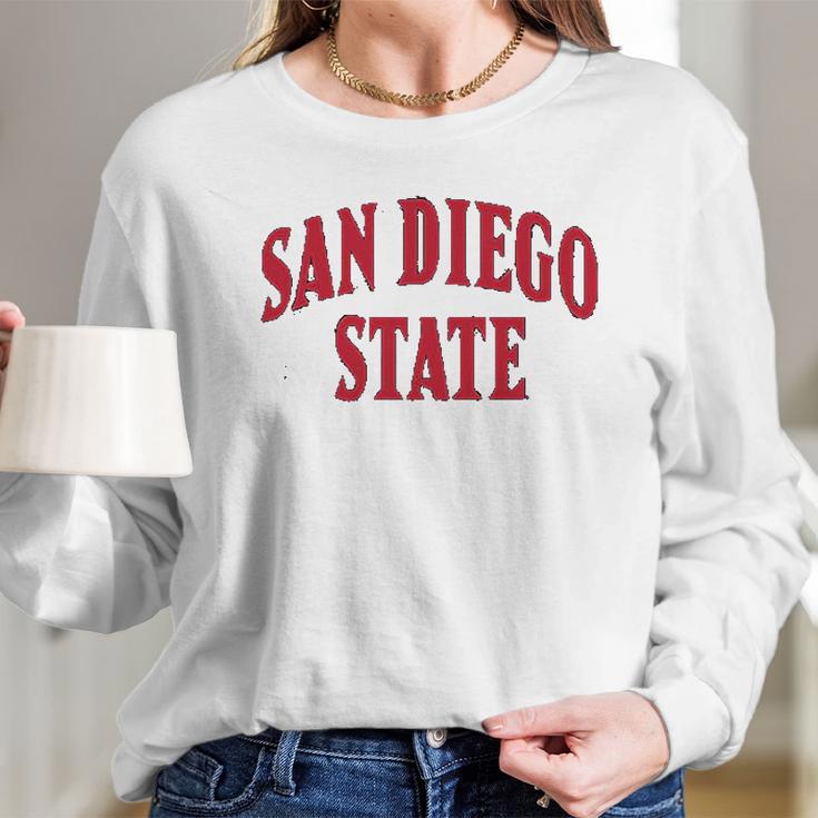 Classic Arch San Diego State Long Sleeve T-Shirt Gifts for Her