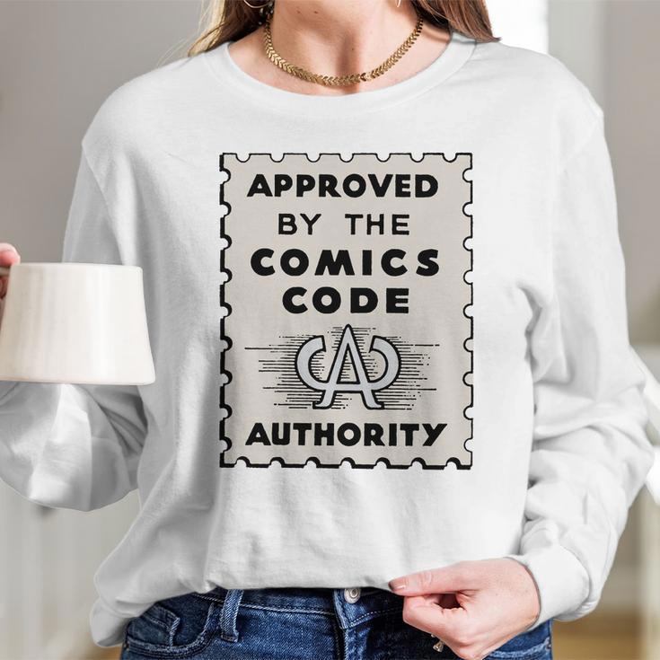 Comics Code Authority Long Sleeve T-Shirt Gifts for Her