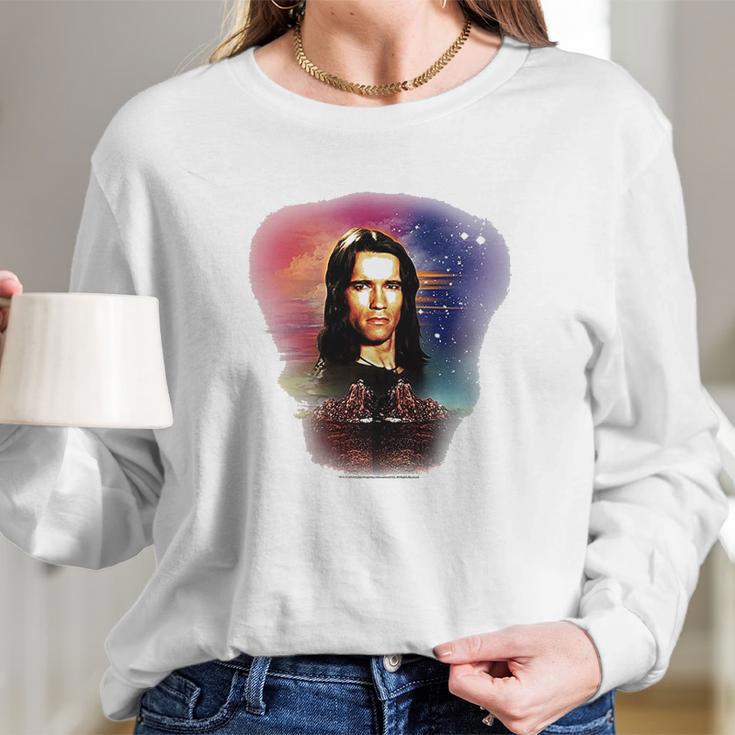 Conan The Barbarian 1980 Fantasy Action Movie Conan White Long Sleeve T-Shirt Gifts for Her