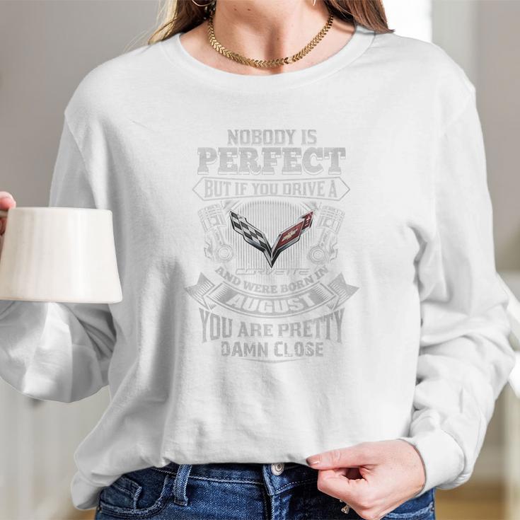 Corvette August Long Sleeve T-Shirt Gifts for Her