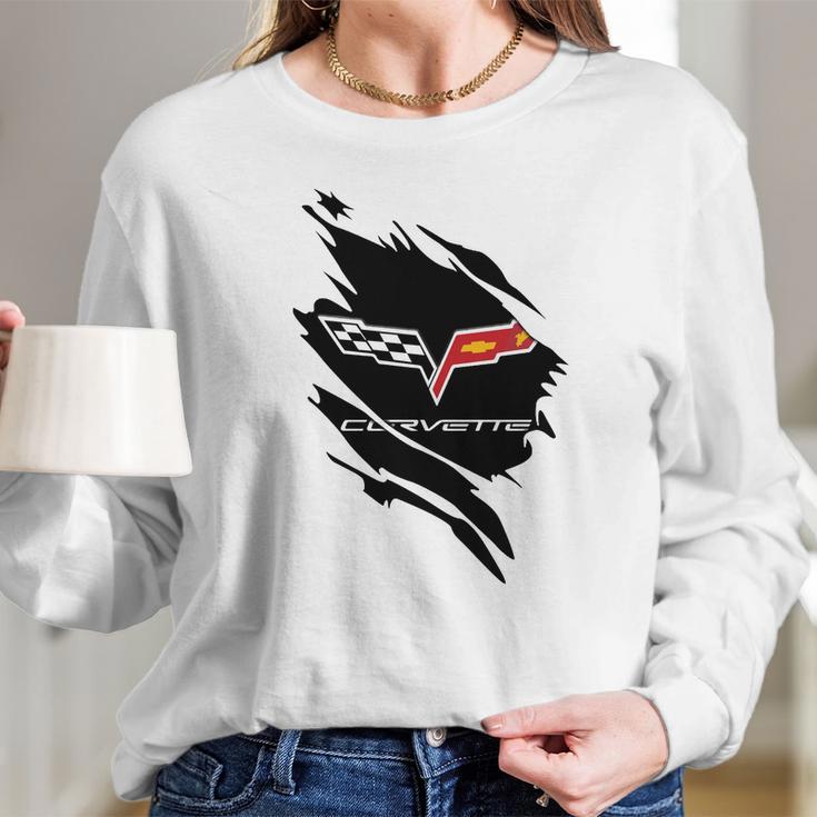 Corvette C6 Ca Long Sleeve T-Shirt Gifts for Her