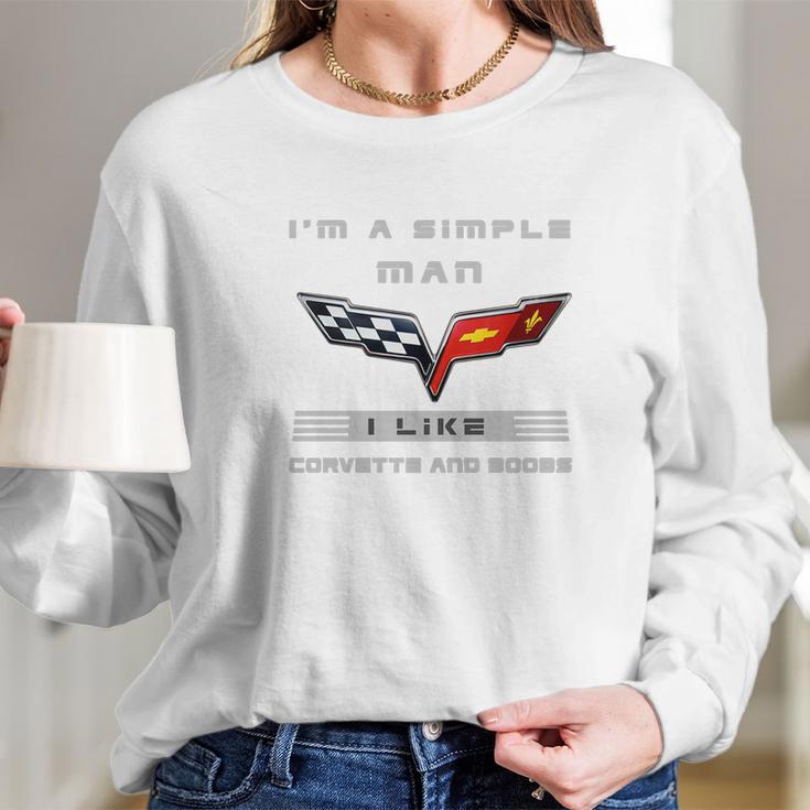 Corvette C6 Dob Long Sleeve T-Shirt Gifts for Her