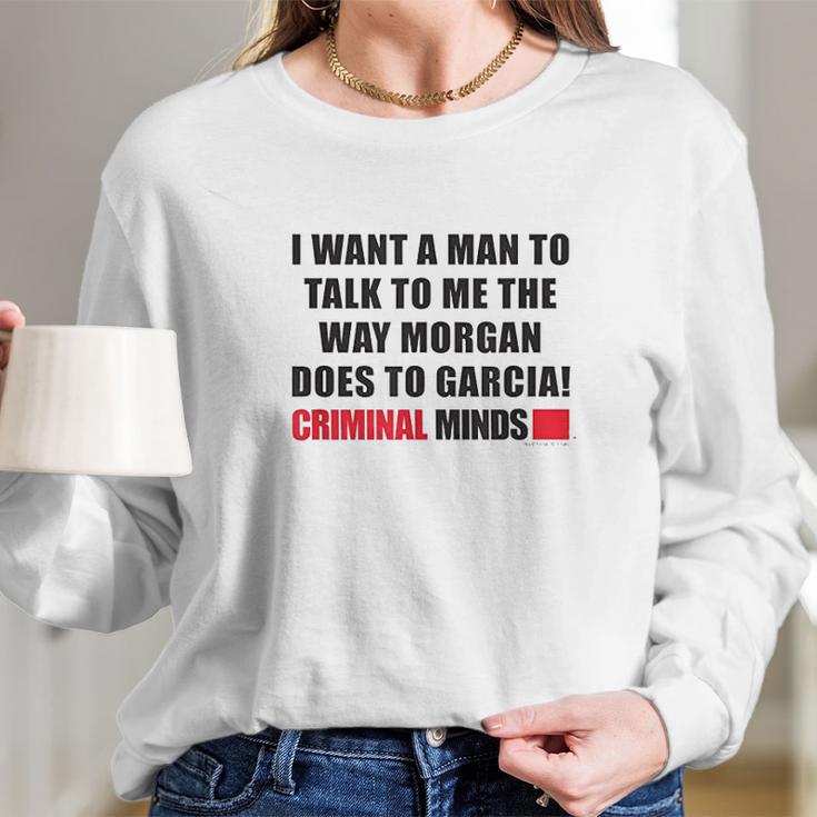 Criminal Minds Morgan And Garcia Long Sleeve T-Shirt Gifts for Her